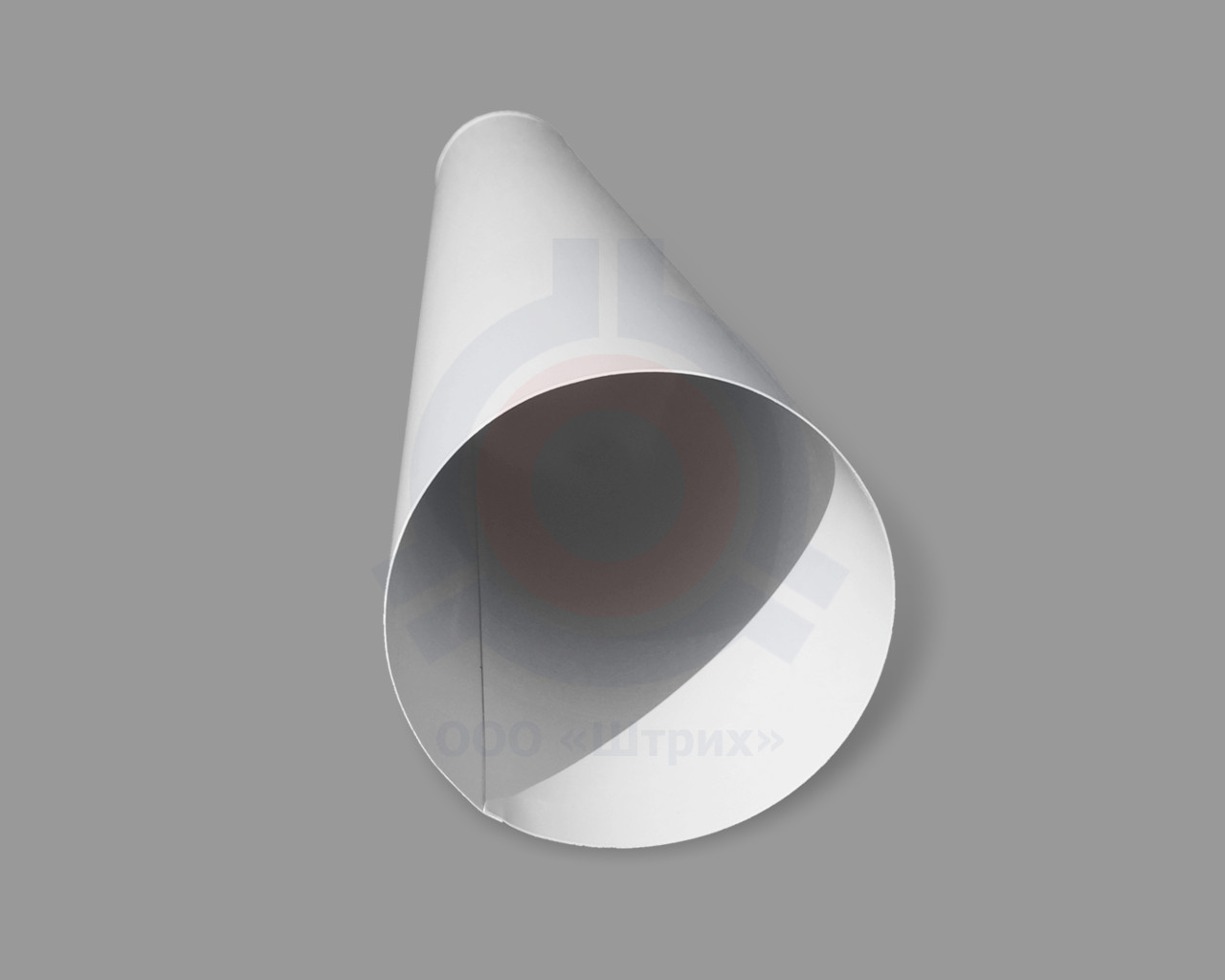 Труба дымохода, Ø 120 мм, длина 1000 мм, сталь 08ПС S = 0,5 мм, эмаль белая (полная покраска)