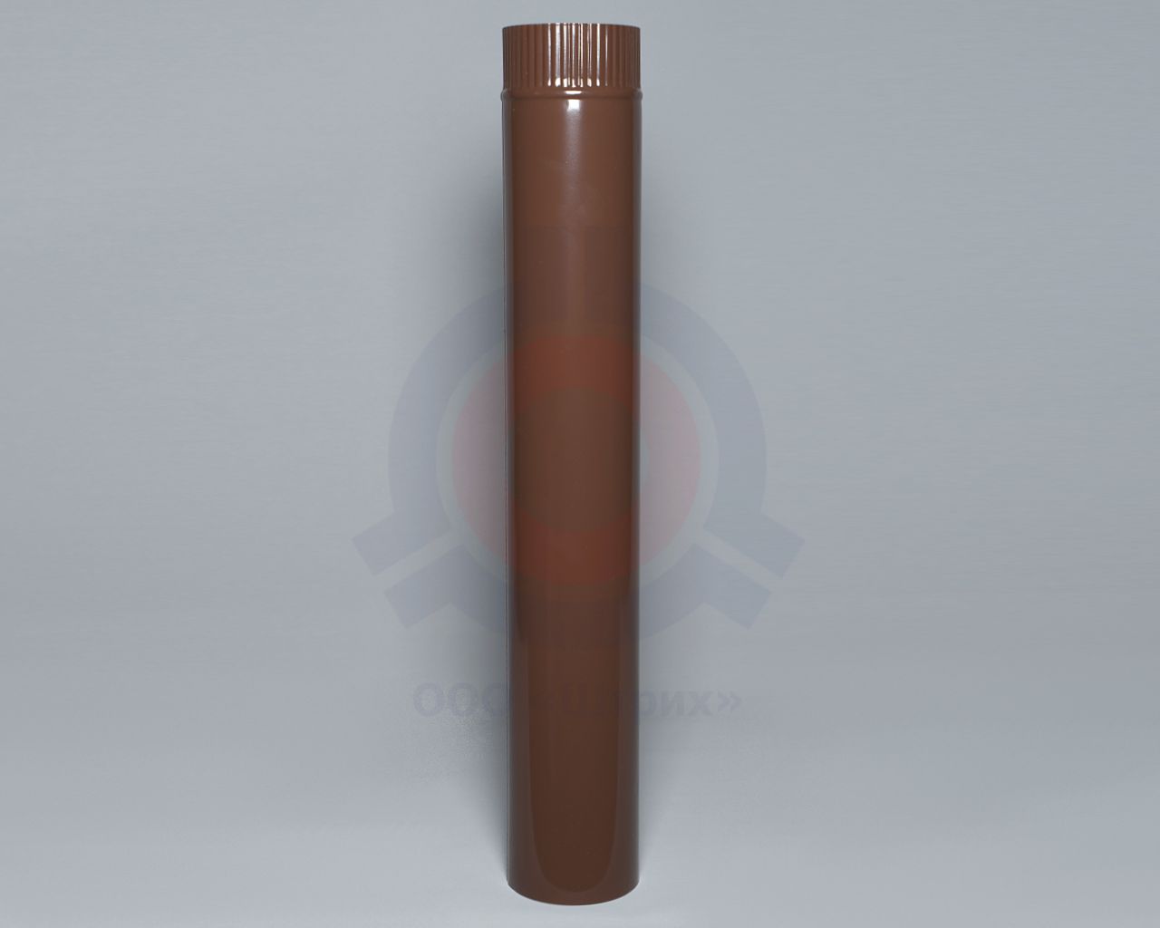 Труба дымохода, Ø 100 мм, длина 750 мм, сталь 08ПС S = 0,5 мм, эмаль коричневая (полная покраска)
