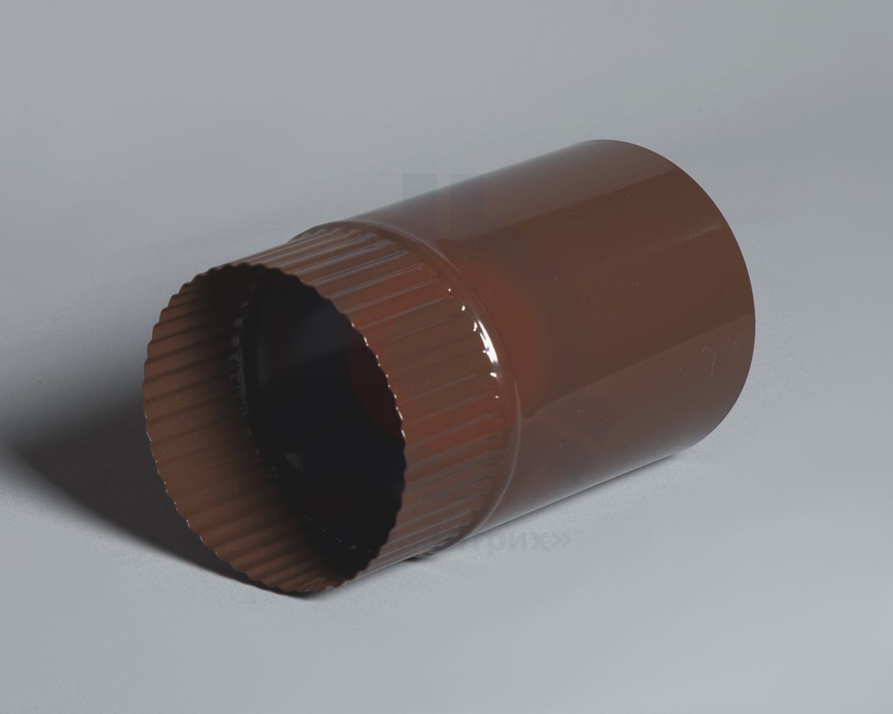 Труба дымохода, Ø 90 мм, длина 200 мм, сталь 08ПС S = 0,5 мм, эмаль коричневая (полная покраска), 08ПС S = 0,5 мм